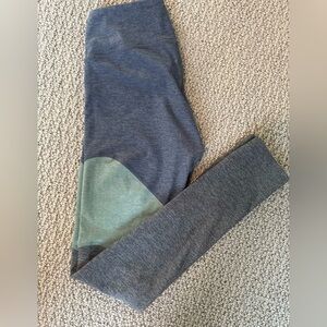 Outdoor Voices Leggings in Blue and Green